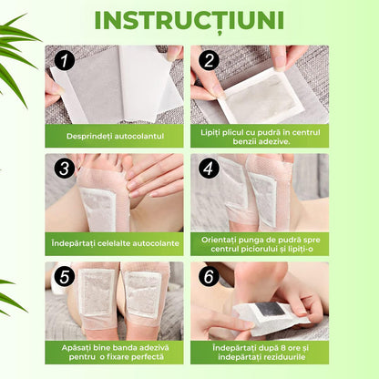 Plasturi Detoxifianți pentru Tălpi Kinoki Kiyome – 100 bucăți