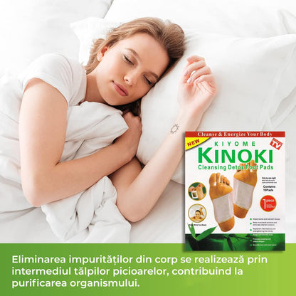 Plasturi Detoxifianți pentru Tălpi Kinoki Kiyome – 100 bucăți